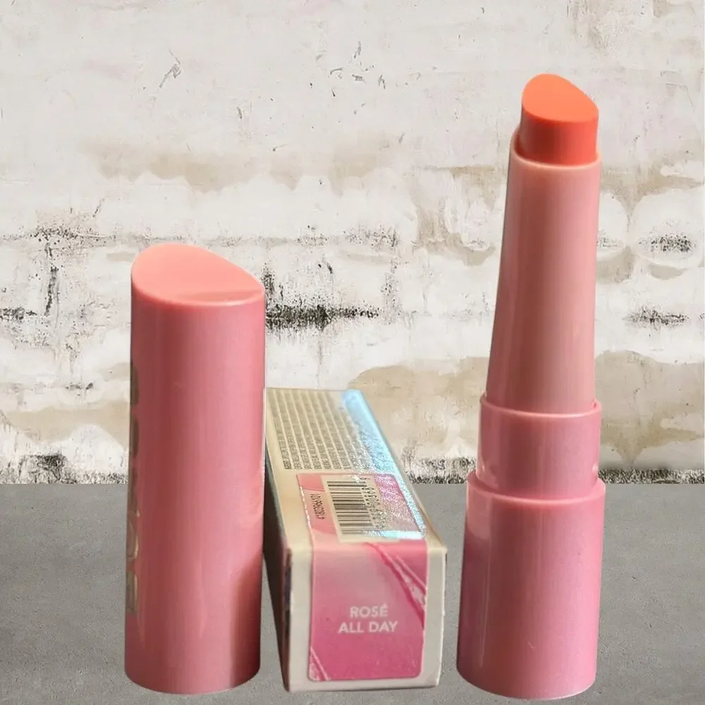 Buxom $26 Full-On Plumping Lip Glow Balm in Rosé All Day NIB